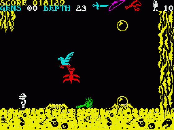 Underwurlde Screenshot 11 (ZX Vega)