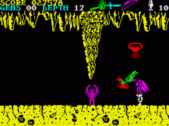 Underwurlde Screenshot 12 (ZX Vega)