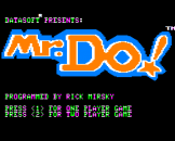 Mr. Do! Loading Screen For The Apple II