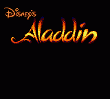 Disney's Aladdin Loading Screen For The Sega Game Gear