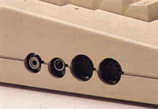 Video and Audio out sockets plus cassette port