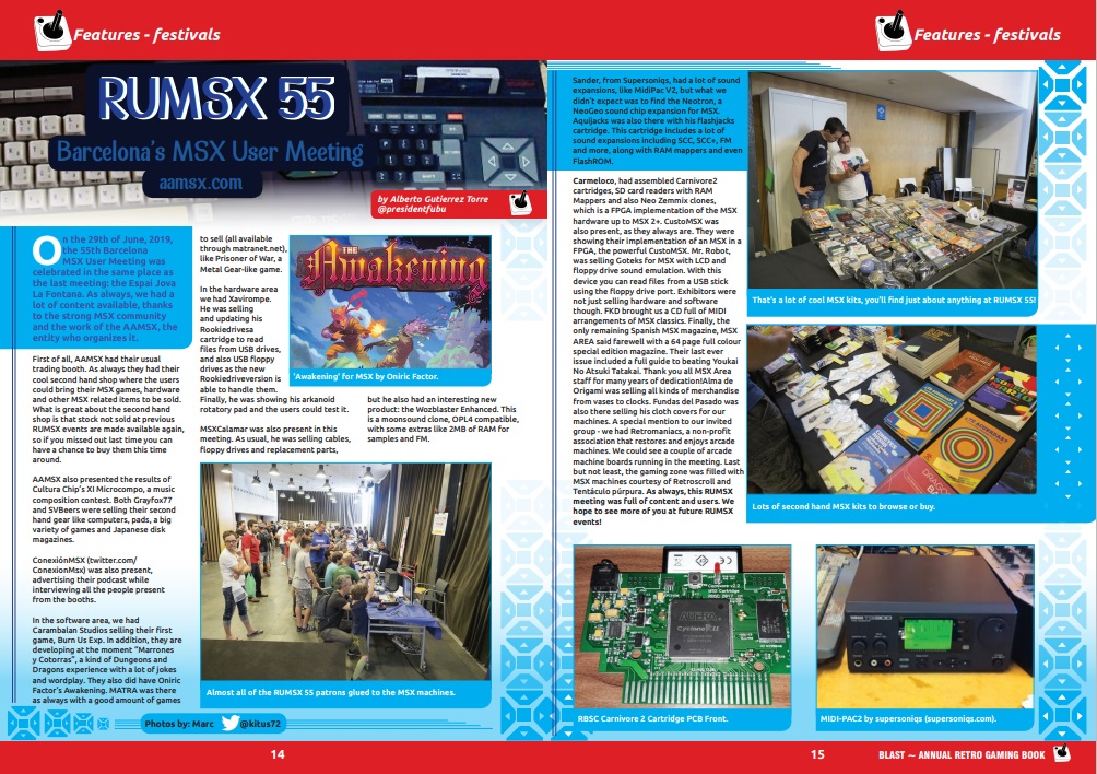 RUMSX 55 Barcelona's MSX User Meeting from Blast Annual 2020