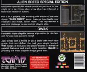 Alien Breed Plus Qwak Back Cover