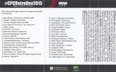 #CPCRetroDev2015 Back Cover