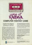 Lords Of Karma Back Cover