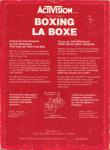 Boxing: La Boxe Back Cover