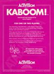 Kaboom! Back Cover