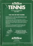 Tennis Back Cover