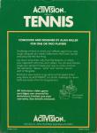 Tennis Back Cover