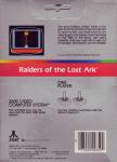 Raiders Of The Lost Ark Back Cover