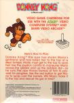 Donkey Kong Back Cover