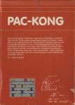 Pac-Kong Back Cover