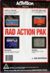 Rad Action Pak: Kung-Fu Master/Frostbite/Freeway/Chopper Command Back Cover