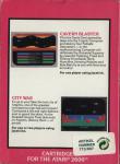 2 Pak Special: Cavern Blaster/City War Back Cover