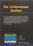 Die Unterwasser Bestien Back Cover