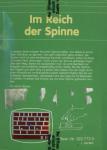 Im Reich der Spinne Back Cover