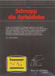 Schnapp die Apfeldiebe Back Cover