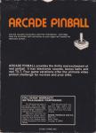 Arcade Pinball Back Cover