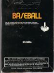 Baseball Back Cover