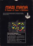 Maze Mania: A Game of Cops 'n Robbers Back Cover