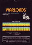 Warlords Back Cover