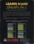 Leader Board Tournament Back Cover