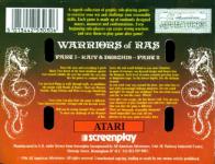 Warriors of Ras Back Cover