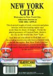 New York City: The Big Apple Back Cover
