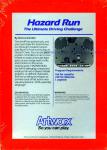 Hazard Run Back Cover