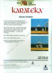 Karateka Back Cover