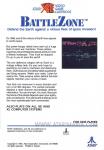 BattleZone Back Cover