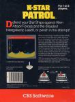 K-Star Patrol Back Cover