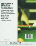 Steve Davis Snooker Back Cover