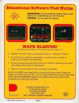 Math Blaster! Back Cover