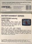 Questprobe #2: Spider-Man Back Cover