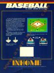 Baseball Back Cover