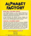 Alphabet Factory Back Cover