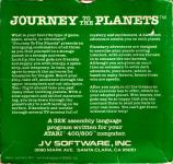 Journey to the Planets Back Cover