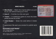 Mind Mazes Back Cover