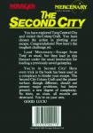 Mercenary: The Second City Back Cover