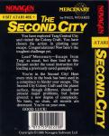 Mercenary - The Second City Back Cover