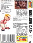 Boulder Dash II Back Cover