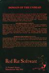 Domain Of The Undead Back Cover