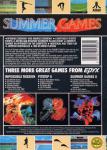 Summer Games Back Cover