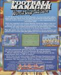 Football Manager: World Cup Edition 1990 Back Cover