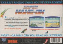 Super Hang-On Back Cover