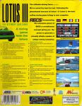 Lotus III: The Ultimate Challenge Back Cover