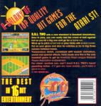 RBI Baseball II Back Cover