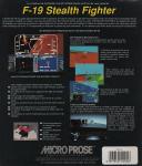 F-19 Stealth Fighter 1.01 Back Cover