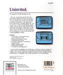 Uninvited Back Cover